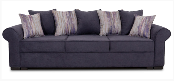 Прямой диван Ameli (Atlanta plum + Tiffany vanila) в Петрозаводске - изображение