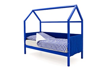 Кровать-домик «Svogen синий» мягкая в Петрозаводске