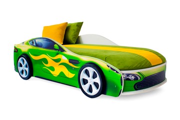 Кровать-машина детская Бондимобиль зеленый в Петрозаводске - предосмотр