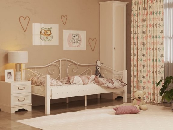 Кровать детская Гарда 7, 90х200, белая в Петрозаводске - изображение