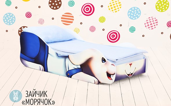 Детская кровать-зверенок Заяц-Морячок в Петрозаводске - изображение
