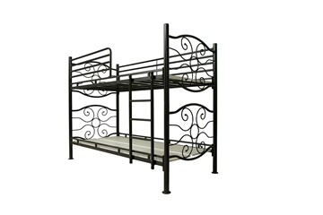 Детская двухъярусная кровать 42.10-02 Эльбрус (металл черный) в Петрозаводске - предосмотр 1