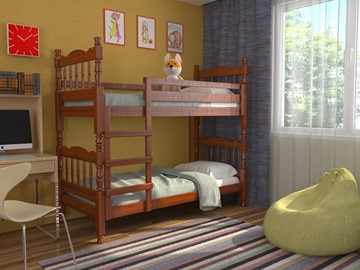 Кровать детская Соня двухъярусная (Орех) в Петрозаводске - предосмотр 1