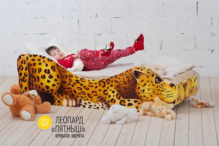 Детская кровать Леопард-Пятныш в Петрозаводске - изображение 1