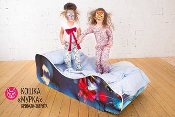 Детская кровать-зверенок Кошка-Мурка в Петрозаводске - предосмотр 1