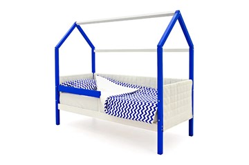 Детская кровать-домик «Svogen сине-белый» мягкая в Петрозаводске - предосмотр 2
