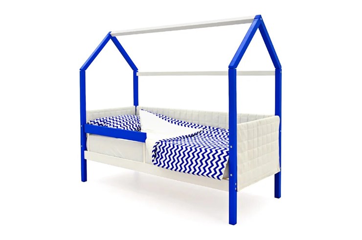 Детская кровать-домик «Svogen сине-белый» мягкая в Петрозаводске - изображение 2