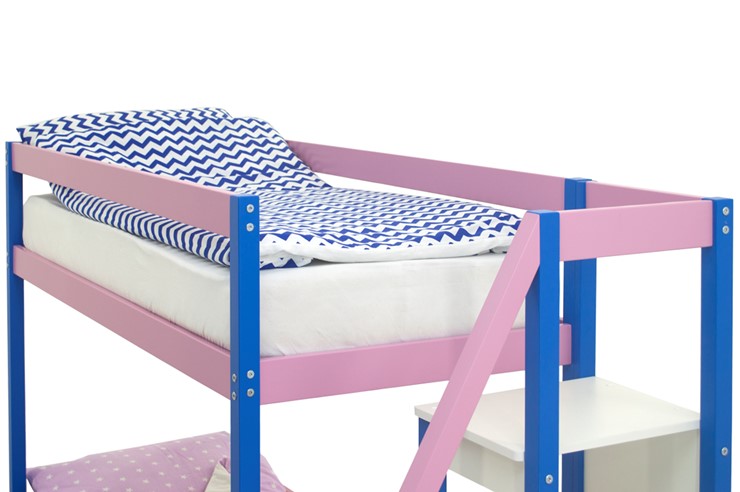 Детская 2-х ярусная кровать Svogen синий-лаванда в Петрозаводске - изображение 10