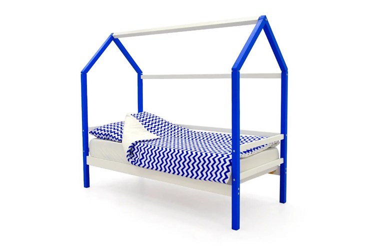 Детская кровать-домик Svogen сине-белый в Петрозаводске - изображение 1