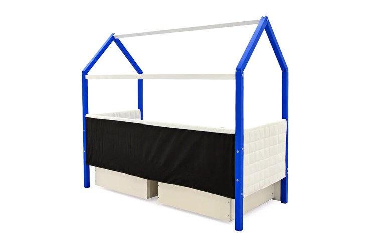 Детская кровать-домик «Svogen сине-белый» мягкая в Петрозаводске - изображение 6