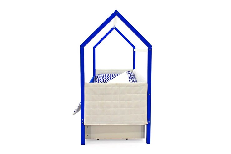 Детская кровать-домик «Svogen сине-белый» мягкая в Петрозаводске - изображение 5