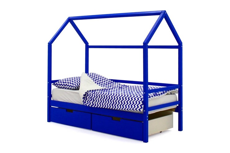 Детская кровать-домик Svogen синий в Петрозаводске - изображение 3