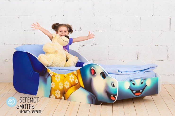 Детская кровать-зверенок Бегемот-Мотя в Петрозаводске - изображение 3