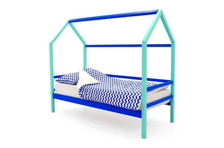 Кровать-домик Svogen синий-мятный в Петрозаводске - изображение 1