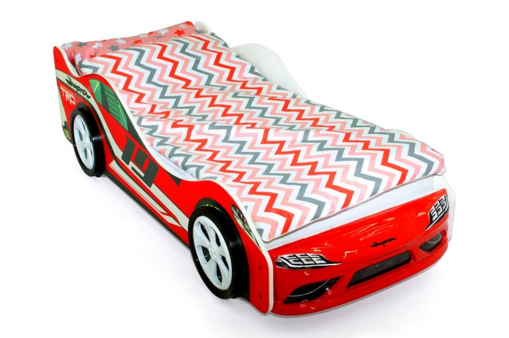 Детская кровать-машина Супра красная в Петрозаводске - изображение 2