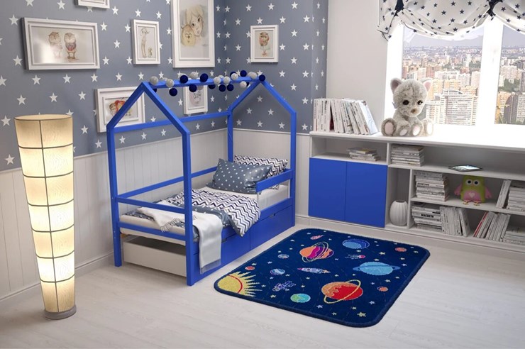 Детская кровать-домик Svogen синий в Петрозаводске - изображение 6