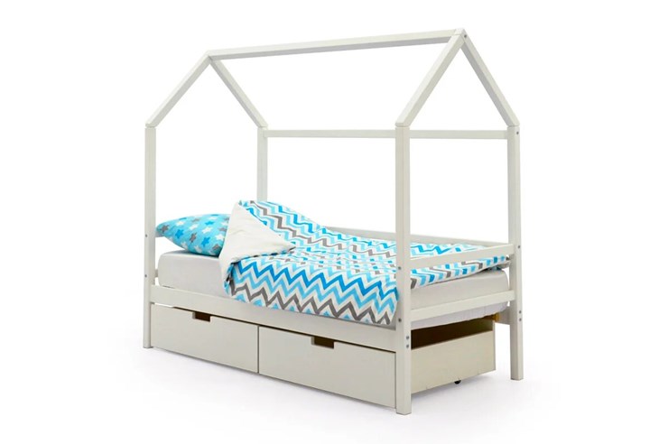 Кровать-домик в детскую Svogen белый в Петрозаводске - изображение 3