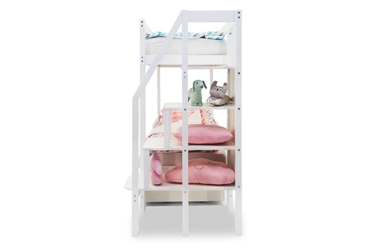 Детская 2-этажная кровать Svogen белый в Петрозаводске - изображение 7