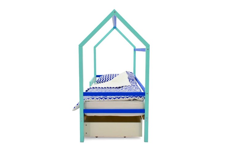 Кровать-домик Svogen синий-мятный в Петрозаводске - изображение 5