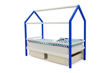 Детская кровать-домик Svogen сине-белый в Петрозаводске - предосмотр 4
