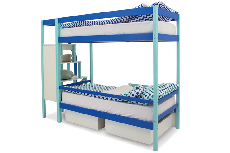 Кровать 2-ярусная Svogen мятный-синий в Петрозаводске - изображение 6