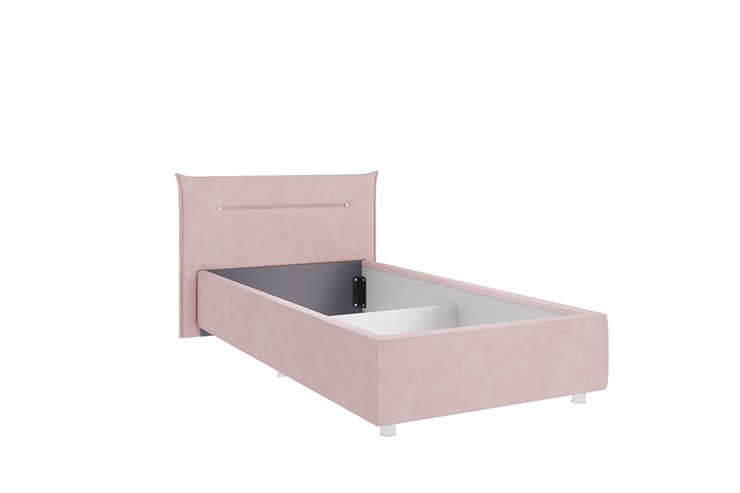Кровать в детскую 0.9 Альба, нежно-розовый (велюр) в Петрозаводске - изображение 1
