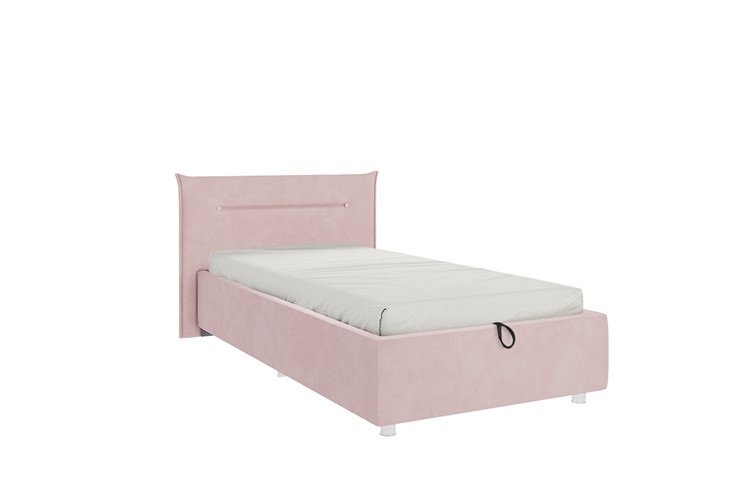 Кровать в детскую 0.9 Альба, нежно-розовый (велюр) в Петрозаводске - изображение 3