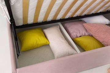 Кровать в детскую 0.9 Альба (Тахта), нежно-розовый (велюр) в Петрозаводске - предосмотр 5