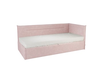 Кровать в детскую 0.9 Альба (Тахта), нежно-розовый (велюр) в Петрозаводске