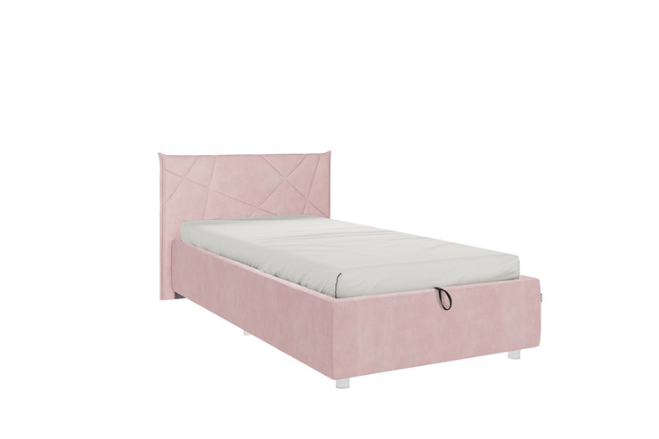 Кровать в детскую 0.9 Бест, нежно-розовый (велюр) в Петрозаводске - изображение 3