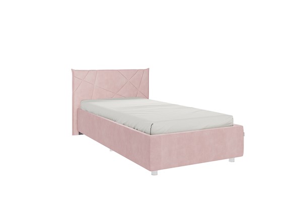 Кровать в детскую 0.9 Бест, нежно-розовый (велюр) в Петрозаводске - изображение
