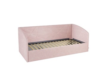 Кровать в детскую 0.9 Бест (Софа), нежно-розовый (велюр) в Петрозаводске - предосмотр 1