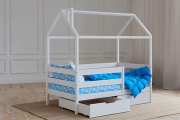 Кровать детская Домик с ящиками, цвет белый в Петрозаводске - предосмотр 2
