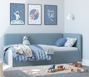 Детская кровать Leonardo голубой 160х70 в Петрозаводске - предосмотр 4