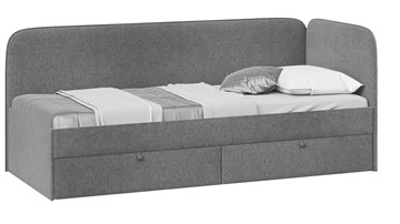 Кровать в детскую Молли тип 1 (80), Микровелюр Scandi Graphite 22 в Петрозаводске - предосмотр