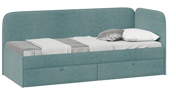 Кровать в детскую Молли тип 1 (80), Микровелюр Scandi Indigo 11 в Петрозаводске