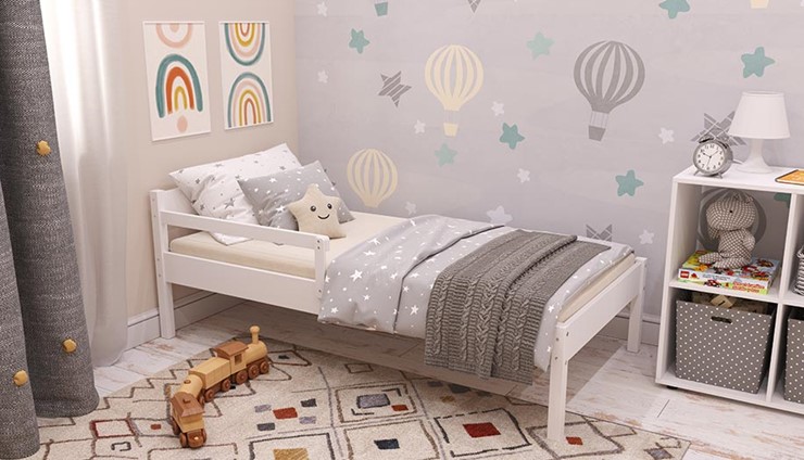 Кровать в детскую POLINI Kids Simple 840 Белый в Петрозаводске - изображение 4