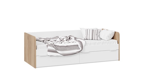 Кроватка Порто ТД-393.12.01 (Яблоня беллуно/Белый софт) в Петрозаводске - изображение