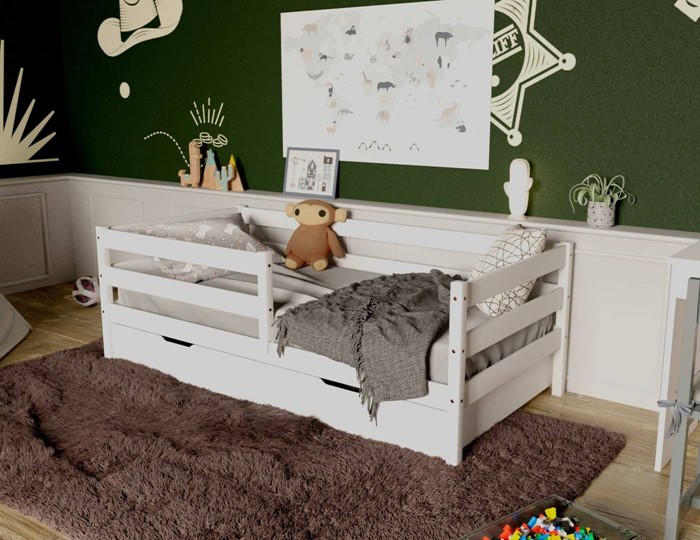 Кровать детская Софа с ящиками, цвет белый в Петрозаводске - изображение 3
