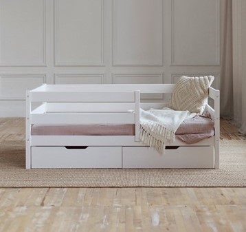 Кровать детская Софа с ящиками, цвет белый в Петрозаводске - изображение