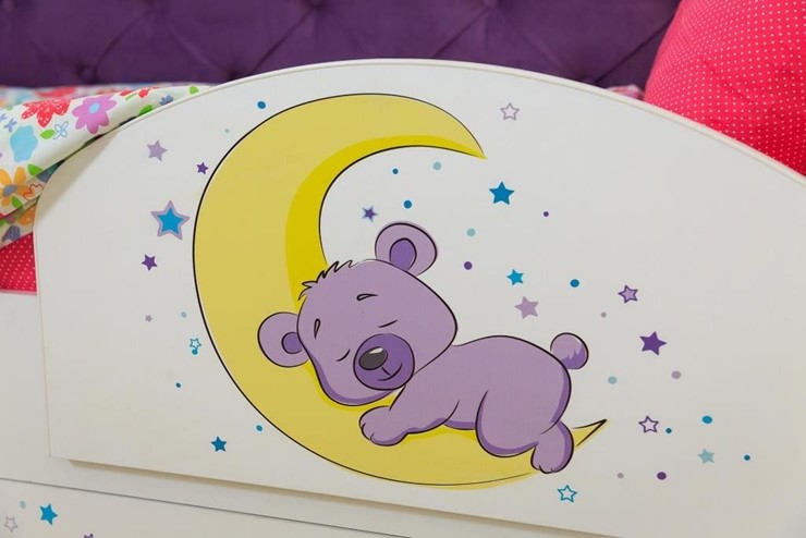 Кровать детская Звездочка с бортиком, Фиолетовый в Петрозаводске - изображение 8