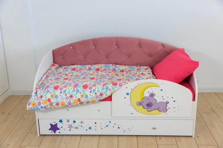 Детская кровать Звездочка с бортиком, Розовый в Петрозаводске - изображение 6
