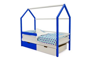 Детская кровать-домик Svogen сине-белый в Петрозаводске - предосмотр