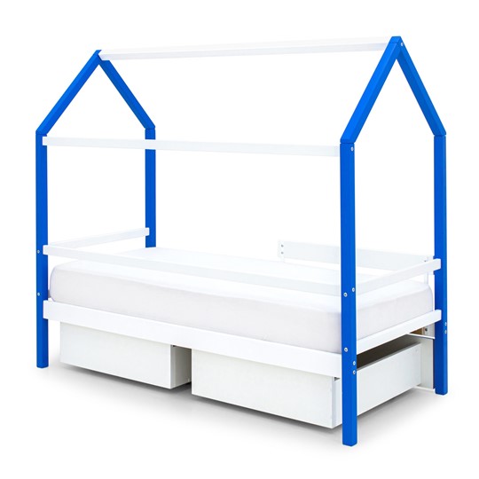 Кровать-домик детская Svogen сине-белый/барашки в Петрозаводске - изображение 3
