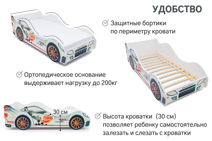 Кровать-машина детская Безмятежность в Петрозаводске - изображение 6