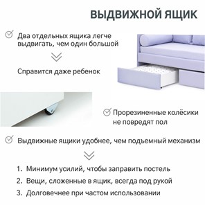 Детская кровать Soffal нежная сирень (микрошенилл) в Петрозаводске - предосмотр 22