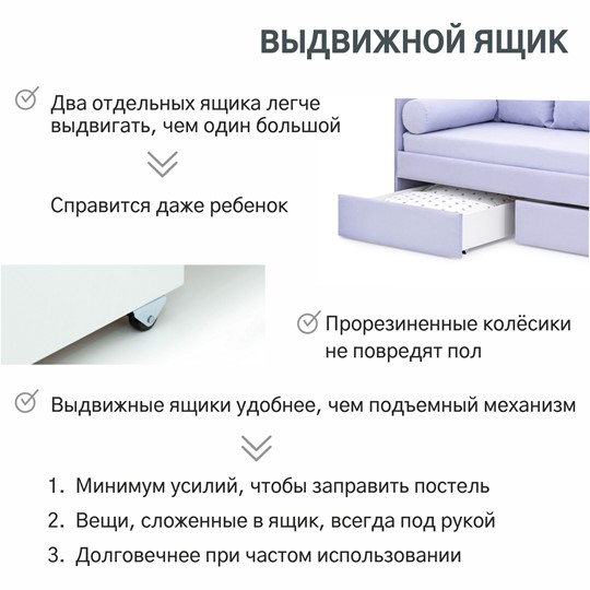Детская кровать Soffal нежная сирень (микрошенилл) в Петрозаводске - изображение 22
