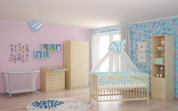 Кроватка для новорожденных POLINI Kids Simple 101 Натуральный в Петрозаводске - предосмотр 8