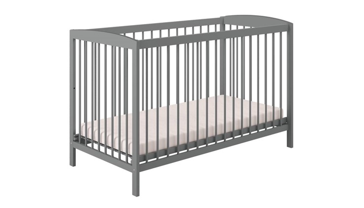 Кроватка для новорожденных POLINI Kids Simple 101 Серый в Петрозаводске - изображение 1