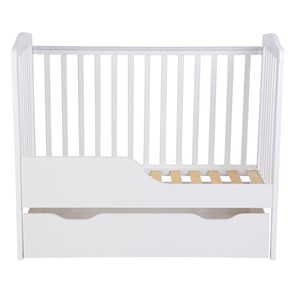 Кроватка для новорожденных POLINI Kids Simple 310-02 Белый в Петрозаводске - предосмотр 1